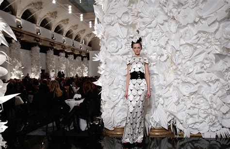 Paper Flowers at Chanel Spring and Summer Fashion Show 2009